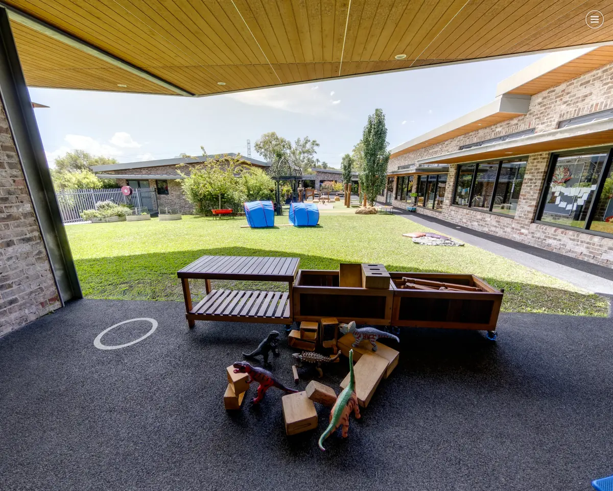 Children moving through the Atrium at Little Blossoms Academy Horsley Park childcare