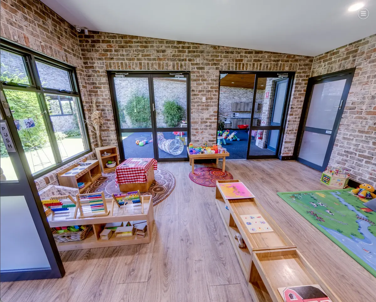Calm, home-like Nido baby room at Little Blossoms Academy Horsley Park