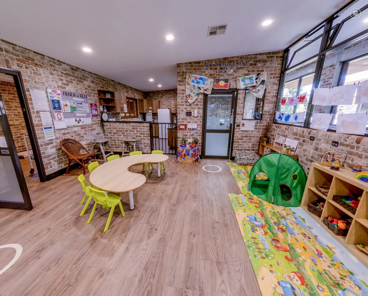 Sensory play area in the Nido baby room at Little Blossoms Academy